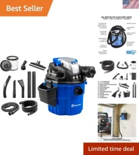 Vacmaster Wall-Mount 5 Gallon Wet/Dry Vacuum - Washable Filter & Quiet Operation