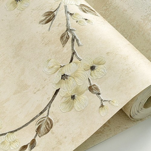 3D Embossed Non-Woven Wallpaper Bedroom Living Room Flower Decor Wall Paper - Picture 7 of 12