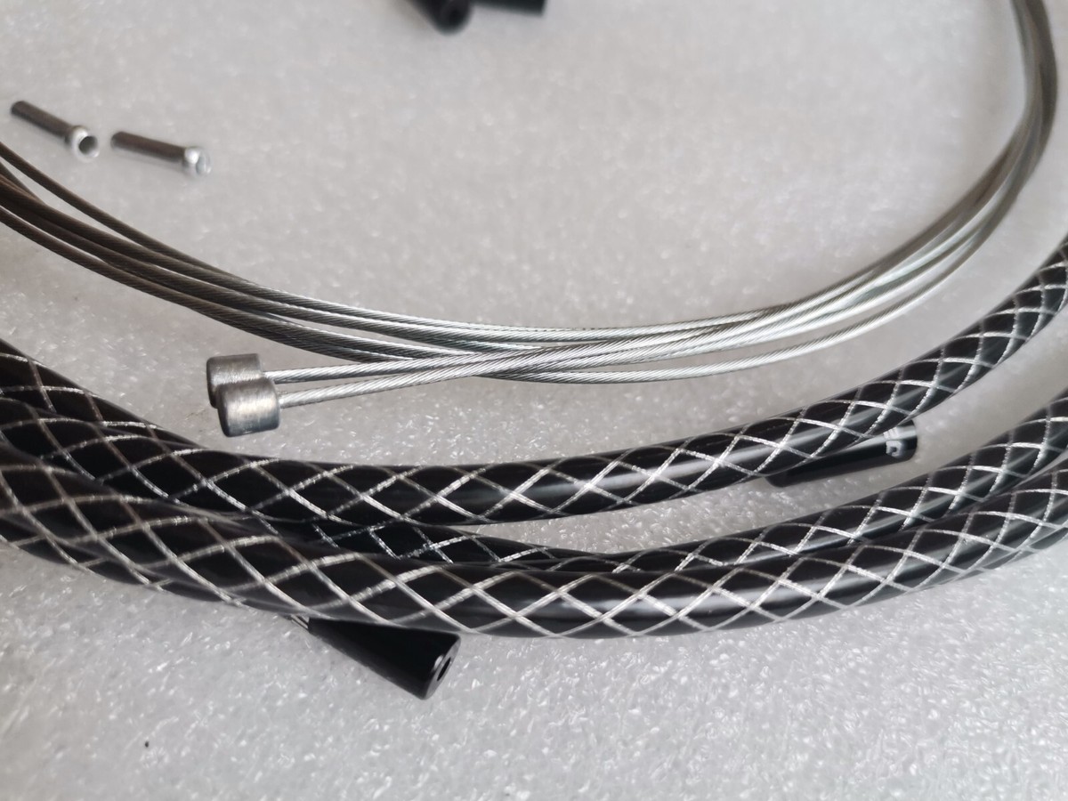 JAGWIRE BRAIDED CARBON SILVER LEX SL SHIFTER HOUSING CABLE KIT FOR