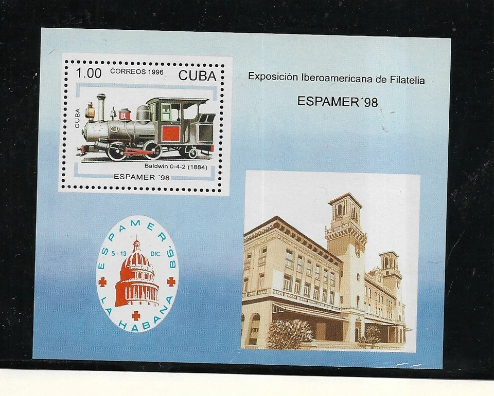 Antilla Trenes Ferrocarriles Hojita del año 1996 (FD-96) - Imagen 1 de 1