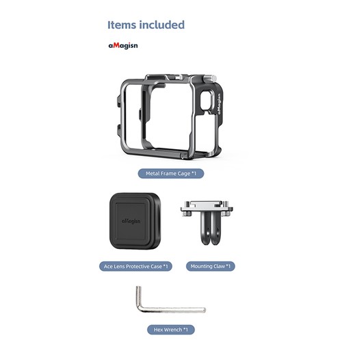 For Insta360 Ace/Ace Pro/Insta360 AcePro2 Metal Rabbit Cage Protective Bezel - Picture 16 of 17