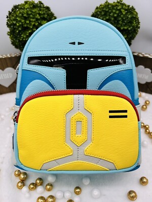 【Lounge Fly】NYCC Exclusive - Star Wars Fett Mini Backpack Loungefly NYCC Exclusive Star Wars Droids Boba Fett Mini