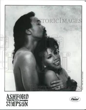 1986 Press Photo Musicians Ashford & Simpson - pip15715