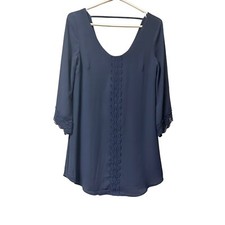 ASTR the Label Back Lace Trim Shift Dress sz XS