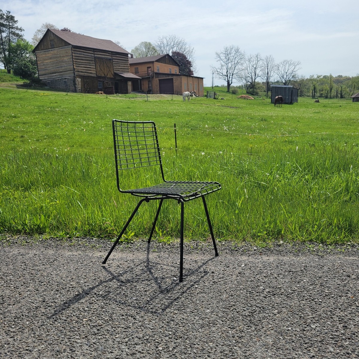 John Keal Wire Chair for Pacific Iron California Modernist 1950s