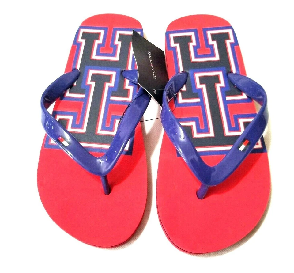 Sandálias de borracha flip flop para meninos jovens Tommy Hilfiger tamanho G - Imagem 2 de 3