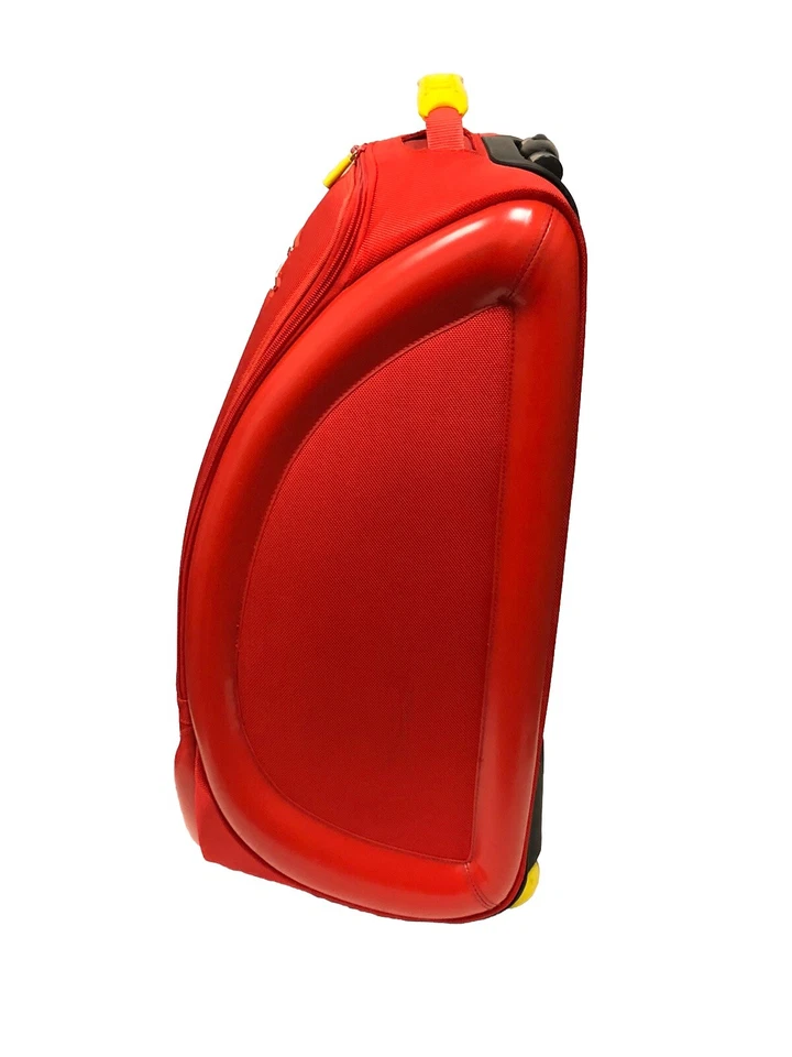 Ferrari Gearbox Trolley Travel Rolling Suitcase Red Yellow 23”x12” Rare - Image 4 of 4