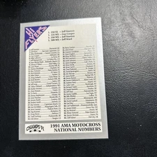 Jb14 Hi Flyers 1991 Champs Motocross #86 Checklist Ama National Winners