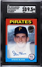 2021 Topps Archives Steve Blass Fan Favorites SGC 9.5 w/10 AUTO