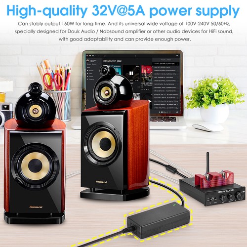 Douk Audio 100V-240V to 32V/5A 160W AC/DC Power Supply Adapter US/EU/UK/AU Plug - 第 9/14 張圖片