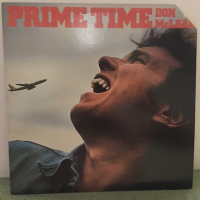 Don McLean ''Prime Time'' 1977 Rock LP, Nice EX!, Arista, Promo White Labels, WLP
