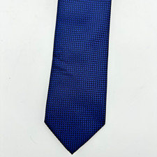 Boss Hugo Boss 3" Necktie Blue Geometric Designer Business Executive