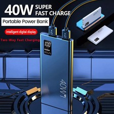 1000000mAh Portable Charger Power Bank Two-Way USB-C Charging for iPhone 17 16