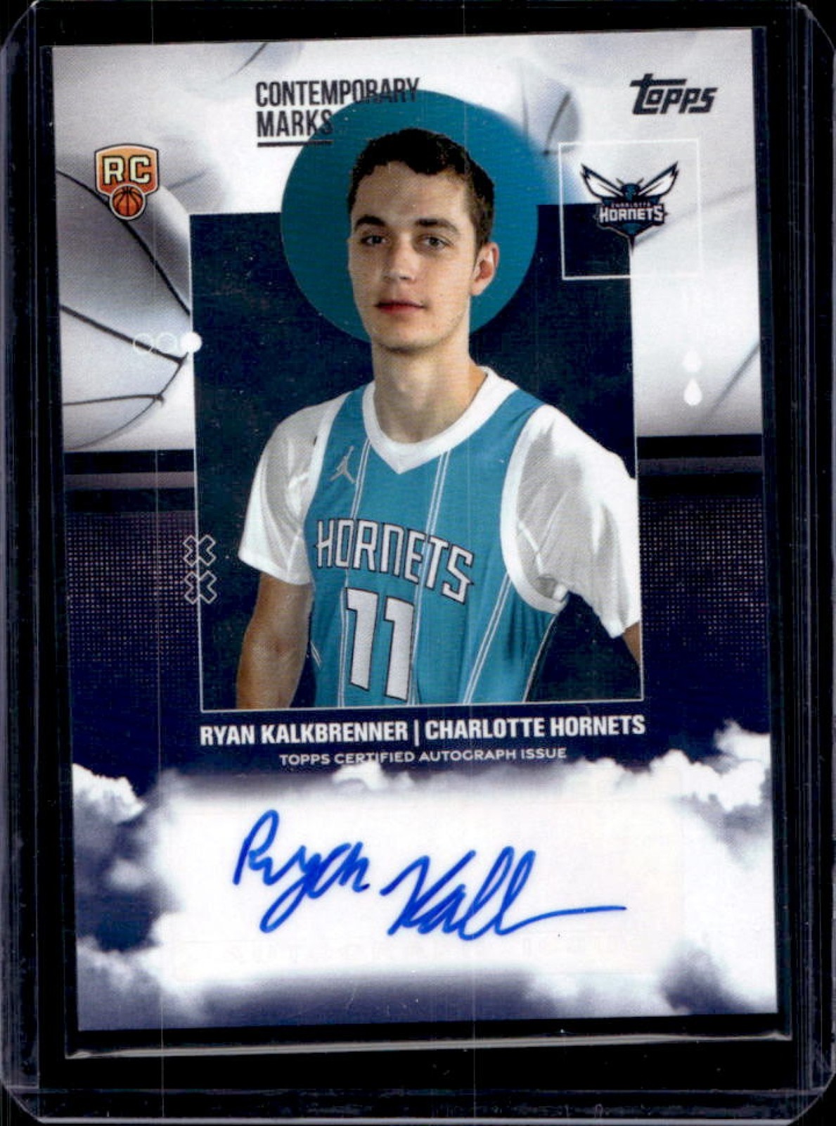 2025-26 Topps Ryan Kalkbrenner Contemporary Marks RC Auto #CM-RK Hornets