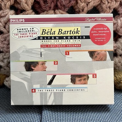 Bela Bartok Zoltan Kocsis  The Three Piano Concertos 4 CDs Box Set