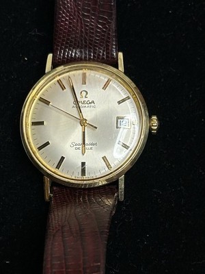 Omega Seamaster DeVille Automatic 14k Solid Gold Date Vintage