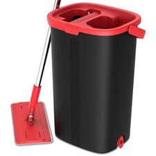 Flat Floor Mop And Bucket Set For Professional Home Floor Cleaning System With A
