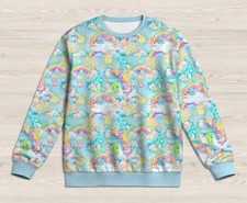 Care Bears Pattern Unisex Sweatshirt, Sizes S to 6XL   Cozy, Soft  Cute