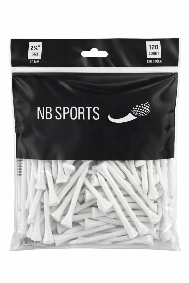 Golf Tees Bambus 70mm ab 240 Stück Golftees Abschlag Tee Golf Tee Abschlagstif - Bild 3 von 4