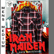DIXXON FLANNEL x IRON MAIDEN Flannel Shirt Collab - Men's Medium