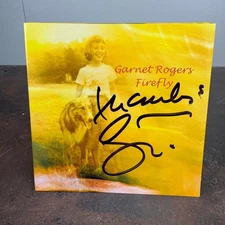 GARNET ROGERS - Firefly CD INSERT - SIGNED 