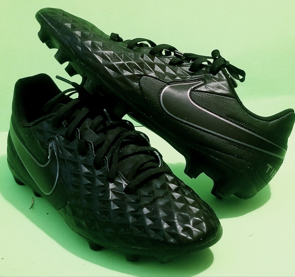 Nike SIZE Soccer Cleats Black Tiempo Legend Club Shoes Boots AT6107-010