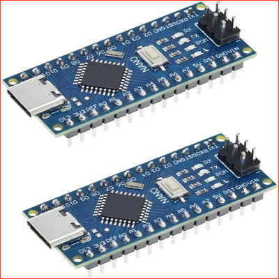 Nano Modul 5V 16MHz CH340 Mikrochip 2 Stück Kompatibel mit Arduino IDE Type C