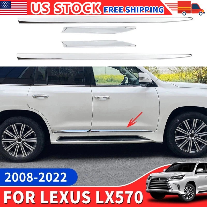 For 2008-2022 Lexus LX570 LX450D Upgrade Accessories Car Door Decoration Strip