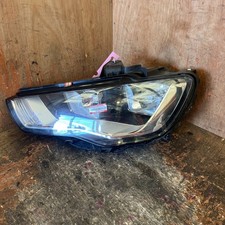 Audi A3 Headlight Passenger Left N/S Halogen 8V 8V0941003A