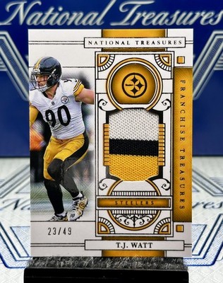 2025 National Treasures TJ Watt ⭐️Franchise Treasures Patch,SSP/49🔥Steelers