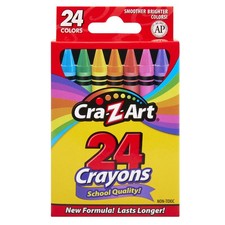 Cra-Z-Art 24ct Crayons Pack, Perfect Back to 1 Count Pack of 24 , Assorted