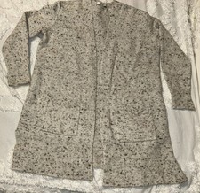 Madewell Women's Donegal Kent Cardigan Sweater K5778 Sz XS Gray Speckled