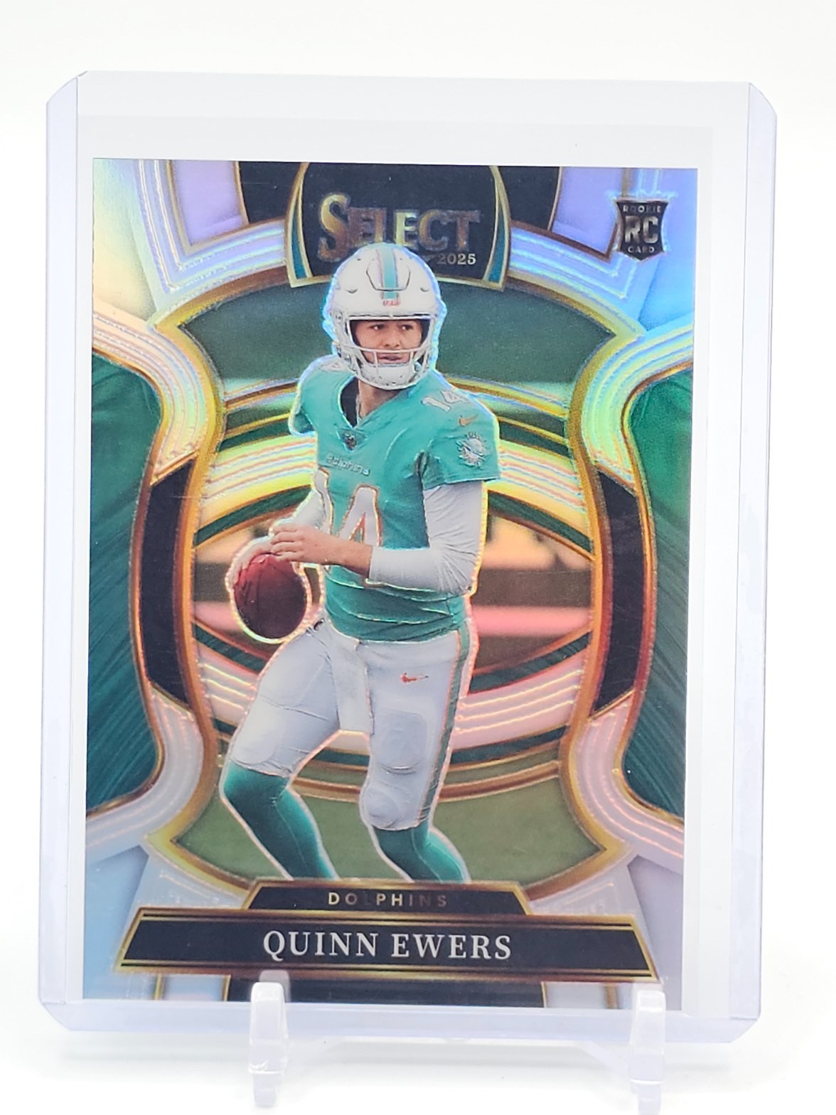 QUINN EWERS 2025 SELECT CONCOURSE ROOKIE RC SILVER PRIZM #82 DOLPHINS Q5384