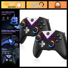 2-Pack RGB Wireless Game Controller for Nintendo Switch Lite OLED PC - Bluetooth