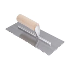 1/8 In. X 1/8 In. X 1/8 In. Square Notch Pro Wood Flooring Trowel with Wood Hand