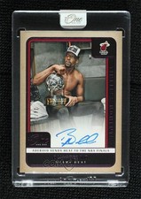 2024-25 Panini One and One Timeless Moments Purple 34/35 Bam Adebayo Auto 1co7