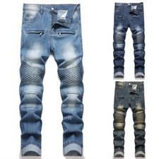 Men's Jeans Denim Slim Fit Skinny Stretch Denim Pants Slim Casual Trousers
