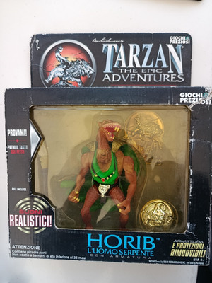 TARZAN Epic Adventures HORIB Schlangenmensch 1995 Trendmasters KOMPLETT mit Box