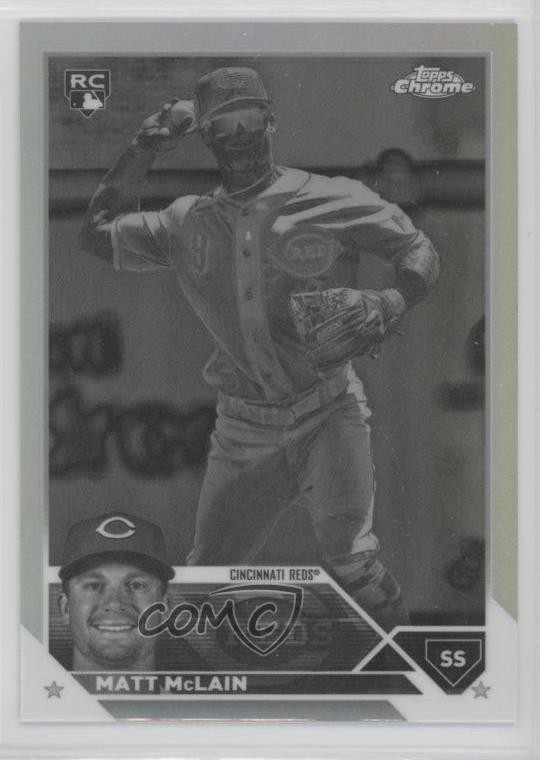 2023 Topps Chrome Update Negative Refractor Matt McLain #USC200 Rookie RC