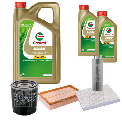 FEBI Inspektionspaket 7L Castrol EDGE Titanium FST 5W-30 LL für VW Multivan VI