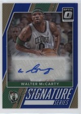 2017 Donruss Optic Signature Series Blue Prizm /25 Walter McCarty #76 Auto 1ek2