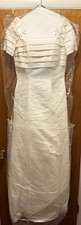 Vintage David s Bridal Forever Wedding Dress Style 7318 Size 14 Ivory Floral Ros