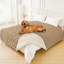 Waterproof Dog Bed Cover Blanket 82x82, Soft Reversible Pet Blanket, Washable...