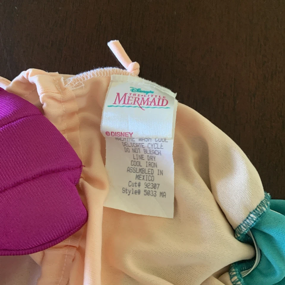 Disney Princesa Ariel Sirena Disfraz Vestido Artículos para Dormir Sin Tamaño Niño ☼ Foto 4 de 4