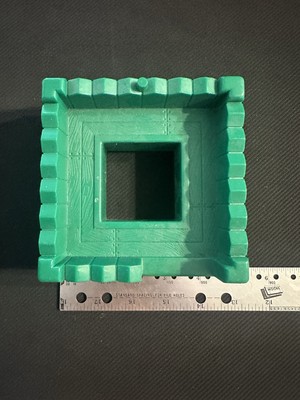 Lincoln Logs Replacement Part Piece Green Lookout Tower Roof Top M7326