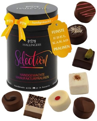 Pralinen Geschenk ohne Alkohol ''Selection'' Hallingers DE