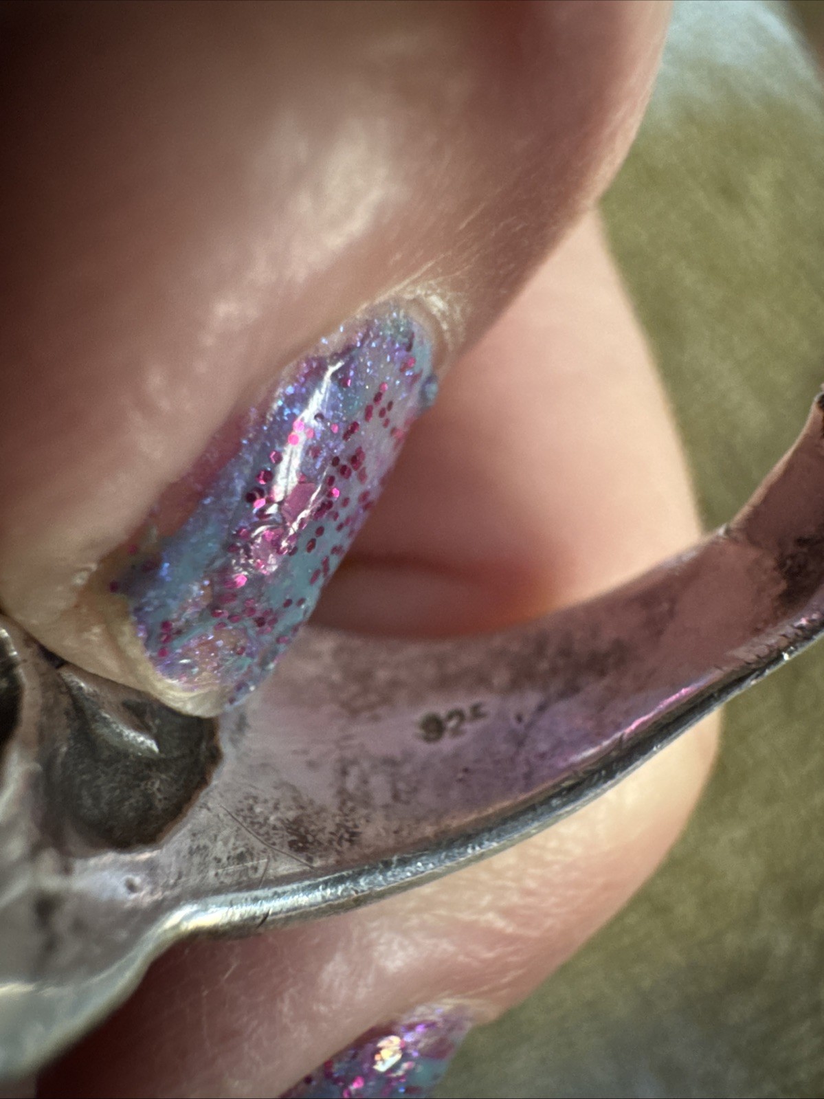 Heavy Genuine Sterling Silver Ring Solid 925 Azte… - image 5