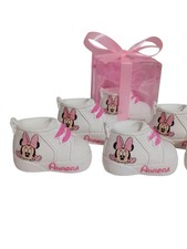 25 Pz bomboniera nascita scarpina Minnie Scarpetta Piedini Battesimo Compleanno 