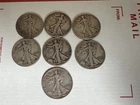 [ Lot of 7 ] Walking Liberty Half Dollar - 90% Silver  Various Years