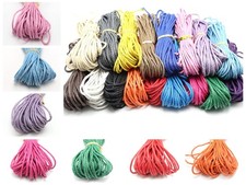 22 Yards Waxed Twisted Cotton Cord Thread Line 2mm Macrame String for Bracelet